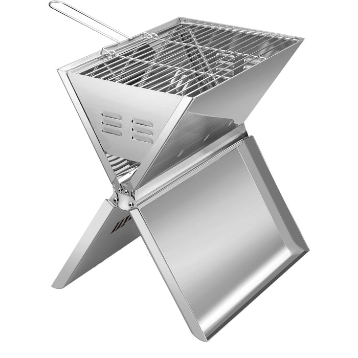 Hällmark Vikbar grill 36x26 cm, rostfritt stål