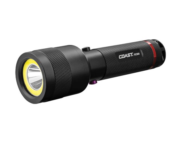 Coast PX300 handficklampa med vitt ljus + UV-Ljus 380 lumen