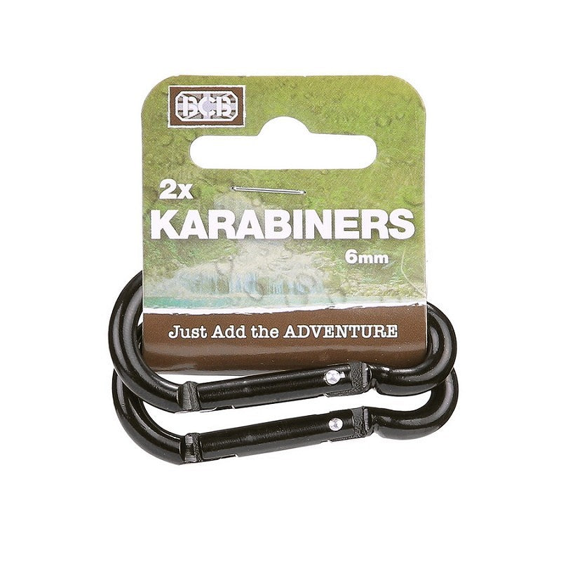 Karbinhake 6 mm (2-Pack)