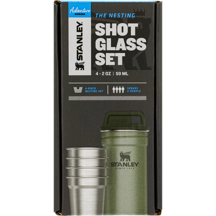 Stanley Adventure Shotglas Set Hammertone Green 59 ml (4-Pack)