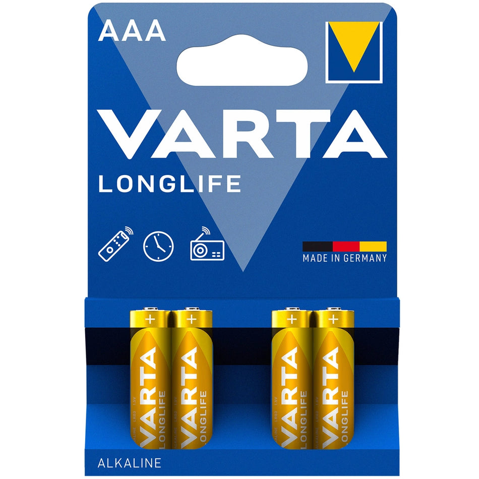 Varta Longlife AAA / LR03 Batteri (4-Pack)