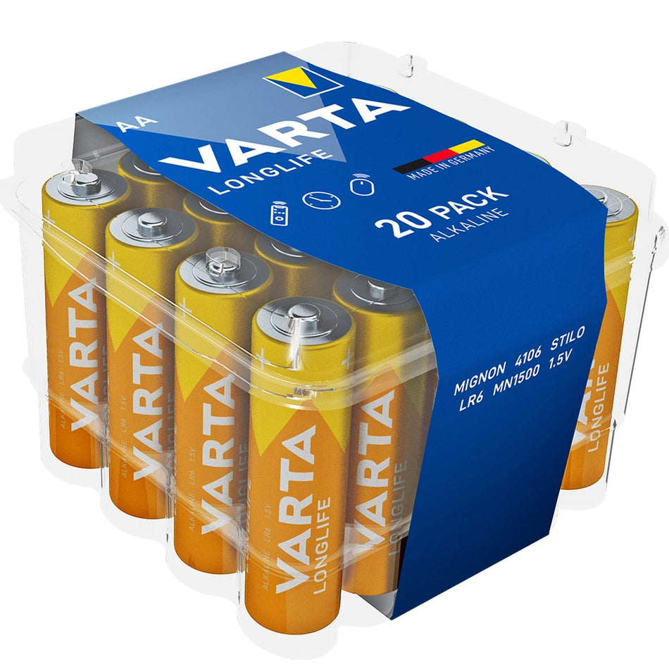 Varta Longlife AA / LR6 Batteri (20-Pack)