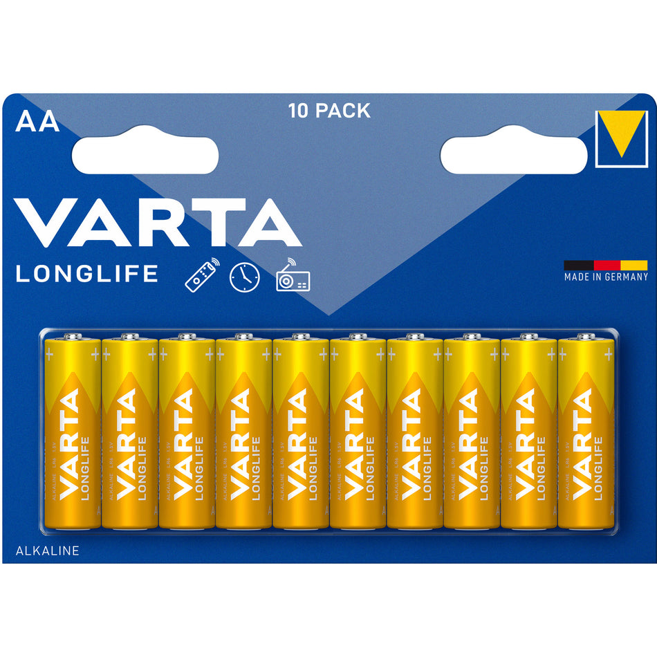 Varta Longlife AA / LR6 Batteri (10-Pack)