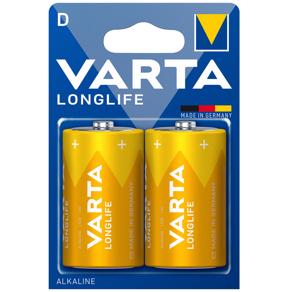 Varta Longlife D / LR20 Batteri (2-Pack)