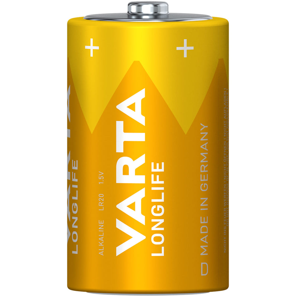 Varta Longlife D / LR20 Batteri (2-Pack)