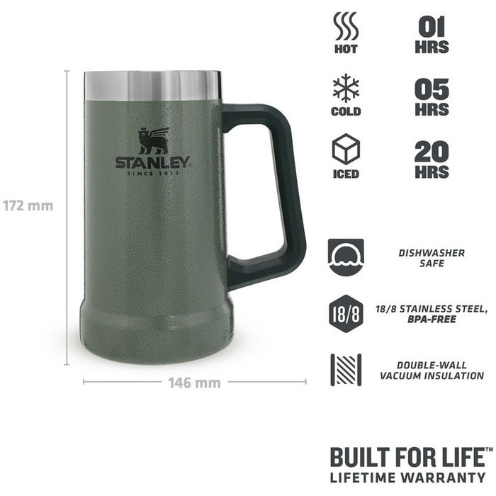 Stanley Adventure Vacuum Stein Hammertone Green 0,7 L