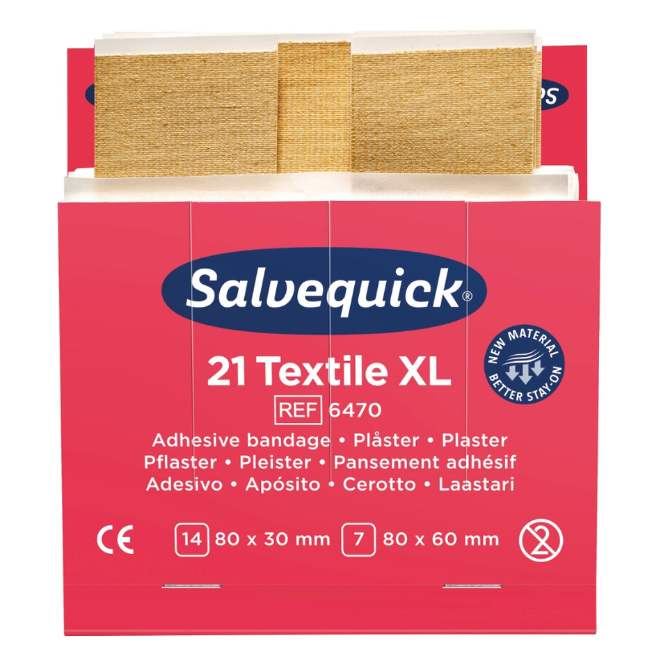 Salvequick Textil XL 6x21 st Refill