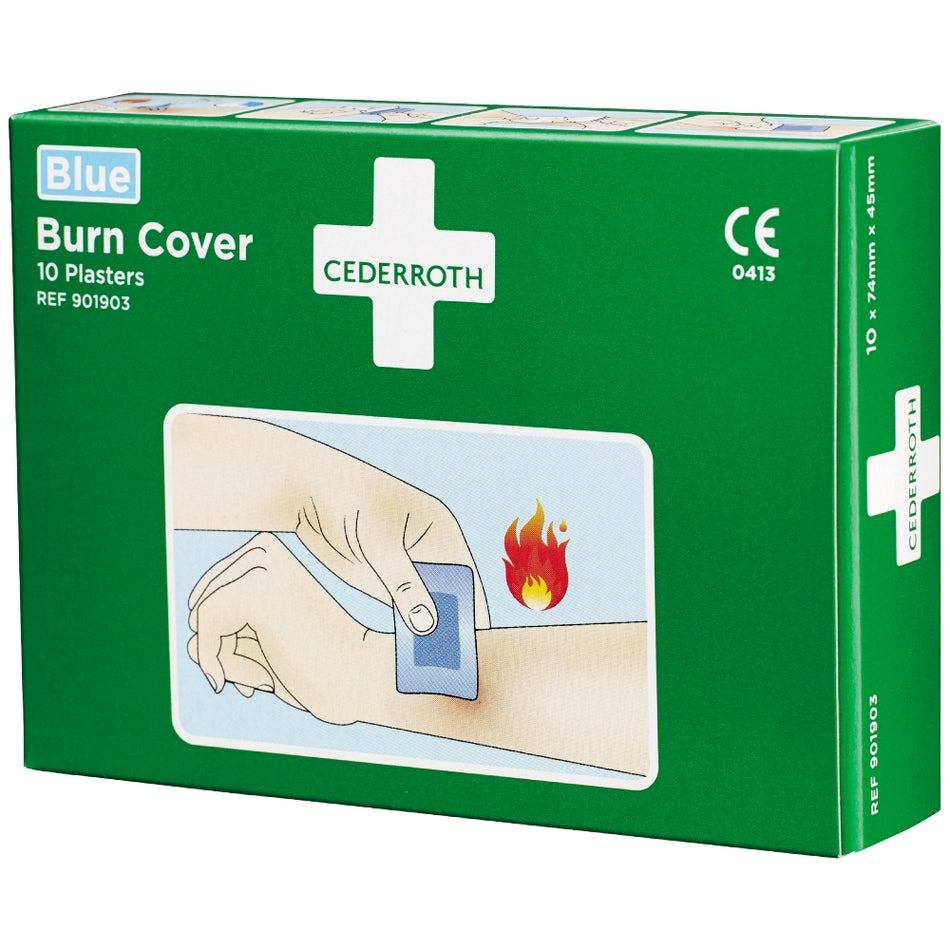 Cederroth Burn Cover Blue Hydrogelplåster (10-Pack)