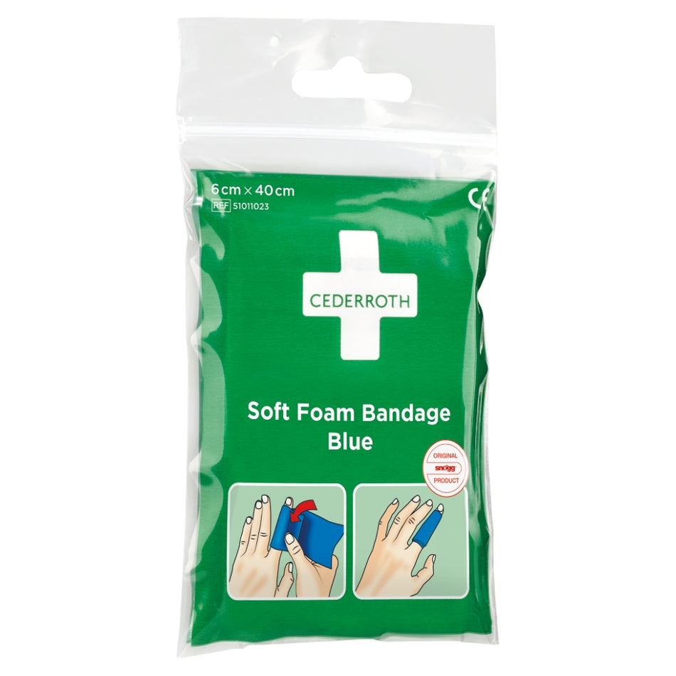 Cederroth Soft Foam Bandage Blue 6x40 cm