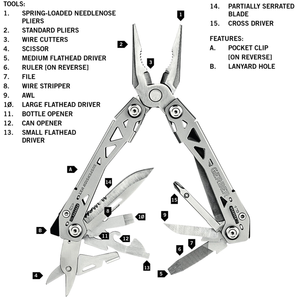 Gerber Suspension NXT Compact Multiverktyg