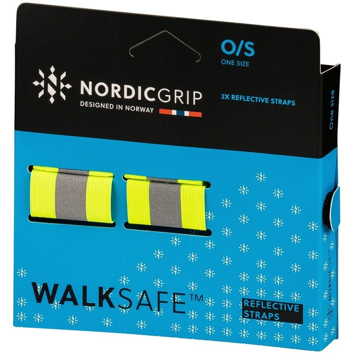 Nordic Grip Reflekterande 2 arm-/benband Svart OneSize